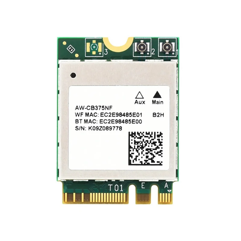 A60F-AW-CB375NF Dual-Band Wireless Network Card,2.4G/5Ghz Dual-Band Wifi Card,RTL8822CE-CG Core,Bluetooth5.0,Supports BLE NX