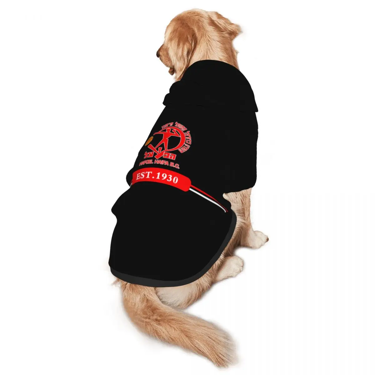 Israël Hapoel Haifa Bc Hond Dragen Hoodies Puppy Kostuum Winter Doek Truien Sweatshirts Hoodie Met Zak