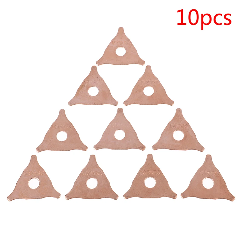 

10Pcs Car Repair Dent Pulling Triangle Washer Spot Welder Star Washer Pads