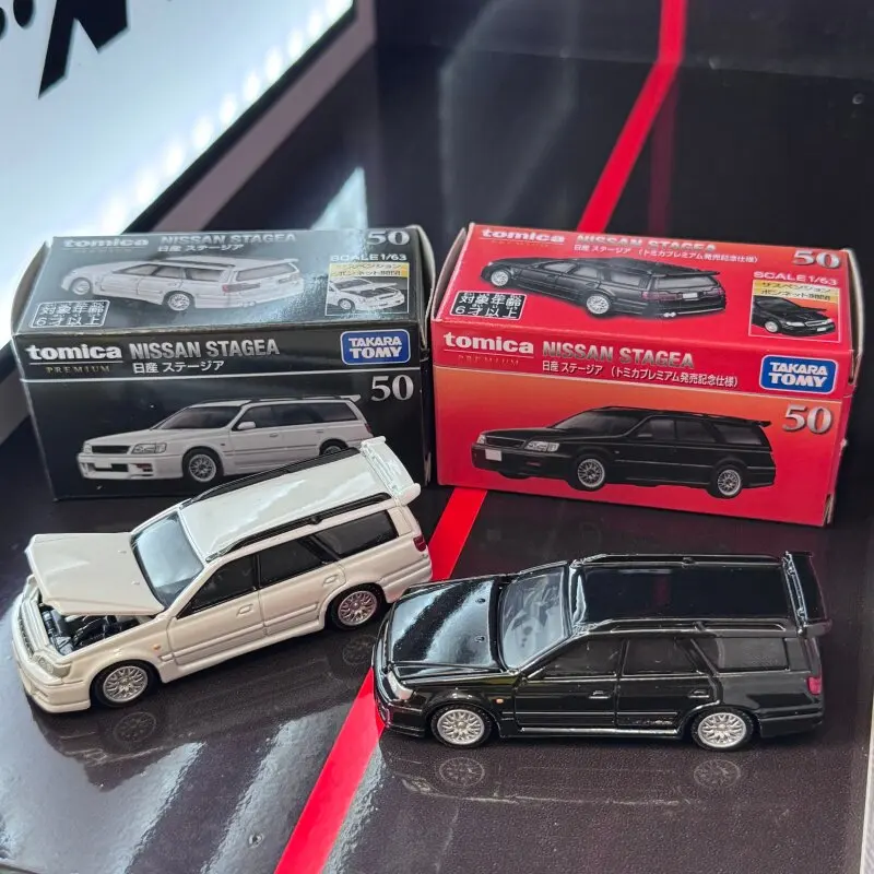 Original Takara Tomy Tomica Premium No.50 Nissan Stagea Station Wagon 1/64 Diecast Alloy Mini Car Collectible Gift For Boys Kids - view 2