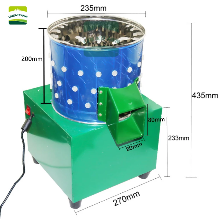 Stainless Steel Poultry Plucking Machine Livestock Depilator and Dehairer for Farms and Retail