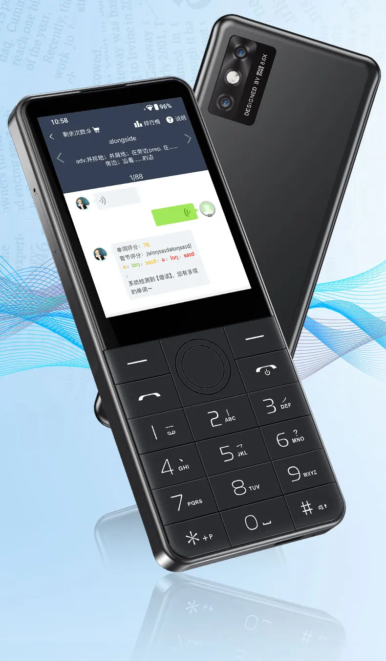 DOOV R77 Pro 4G Touch Screen Keypad Smartphone with 5MP Camera 2.8 Inch 3GB+32GB 2120mAh Whatsapp Hebrew Keyboard Mobile Phone