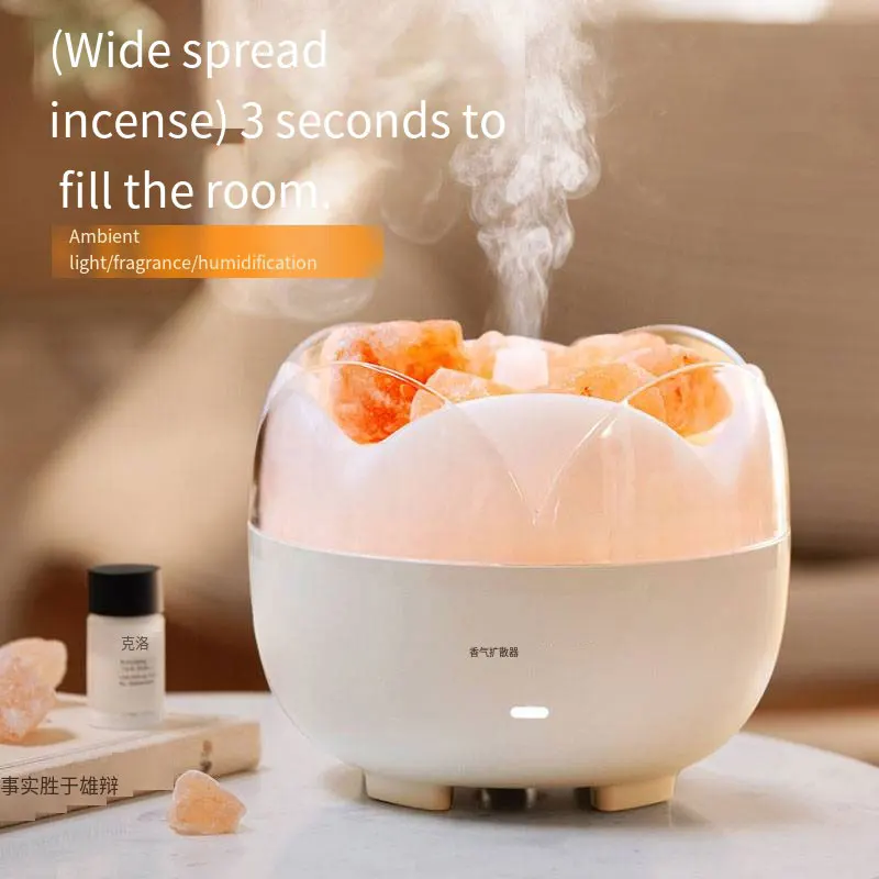 J36 Salt Stone Aromatherapy Machine Home Automatic Aromatherapy Machine Essential Oil Humidifier Colorful Atmosphere Light