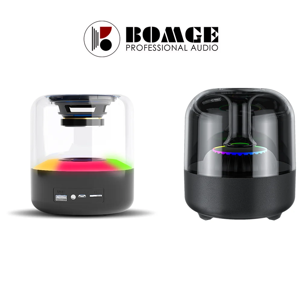 

Портативная колонка BOMGE серии BTS, Bluetooth 1200, стерео с RGB подсветкой, 5 Вт мАч, TF AUX TWS функция для детской, ipadPC