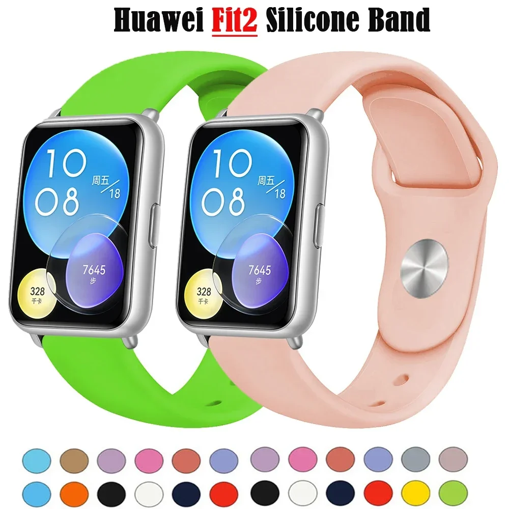 Silicone watchband For Huawei Watch FIT 3 Strap smartwatch sport waterproof correa for Huawei Watch fit 2 fit3 Band Accessories