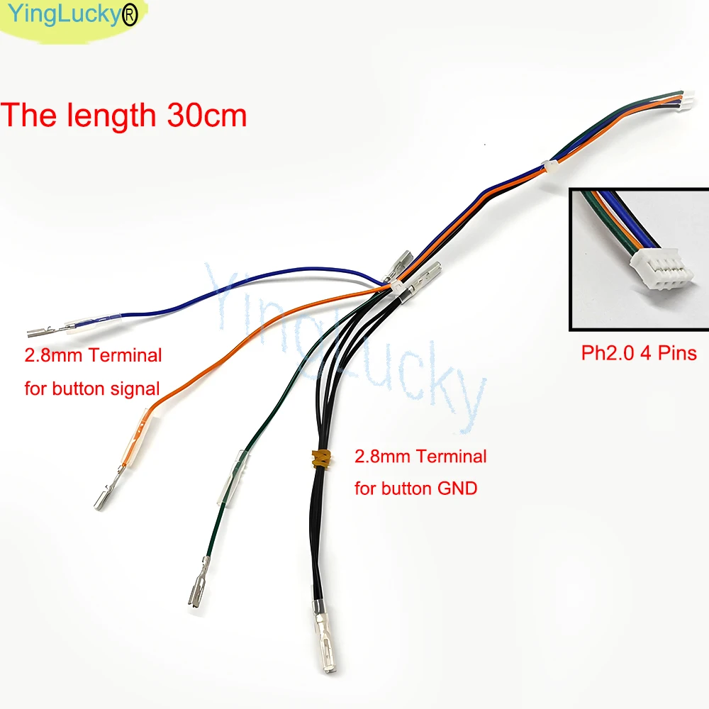 توصيل سريع 20 دبوس تسخير 0.110 توصيل لـ Hitbox PS4 Sfor Brook العالمي القتال عصا مجلس الكابلات لوحة اللمس زر تسخير