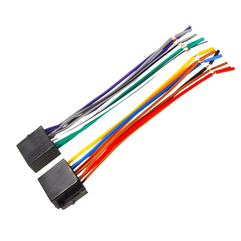 العالمي محولات الأسلاك تسخير محول العالمي أنثى ISO الأسلاك تسخير راديو السيارة محول موصل سلك التوصيل عدة #4