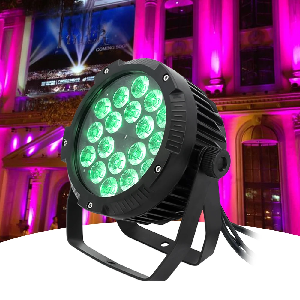 

waterproof led par light DJ Nightclub Par can Stage Light 18pcs 4in1 LED Par Can Lights