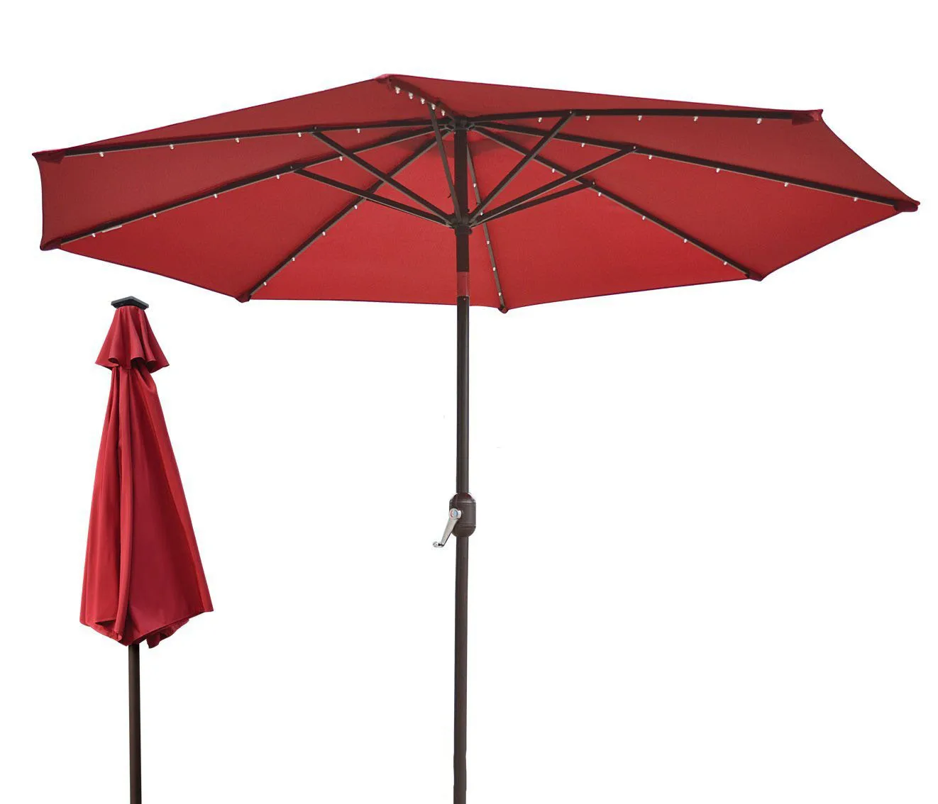 

Hot Selling 3M All Iron Solar LED Lamp Courtyard Umbrella Custom Advertising Outdoor Fishing Umbrella Manual for Courtyards