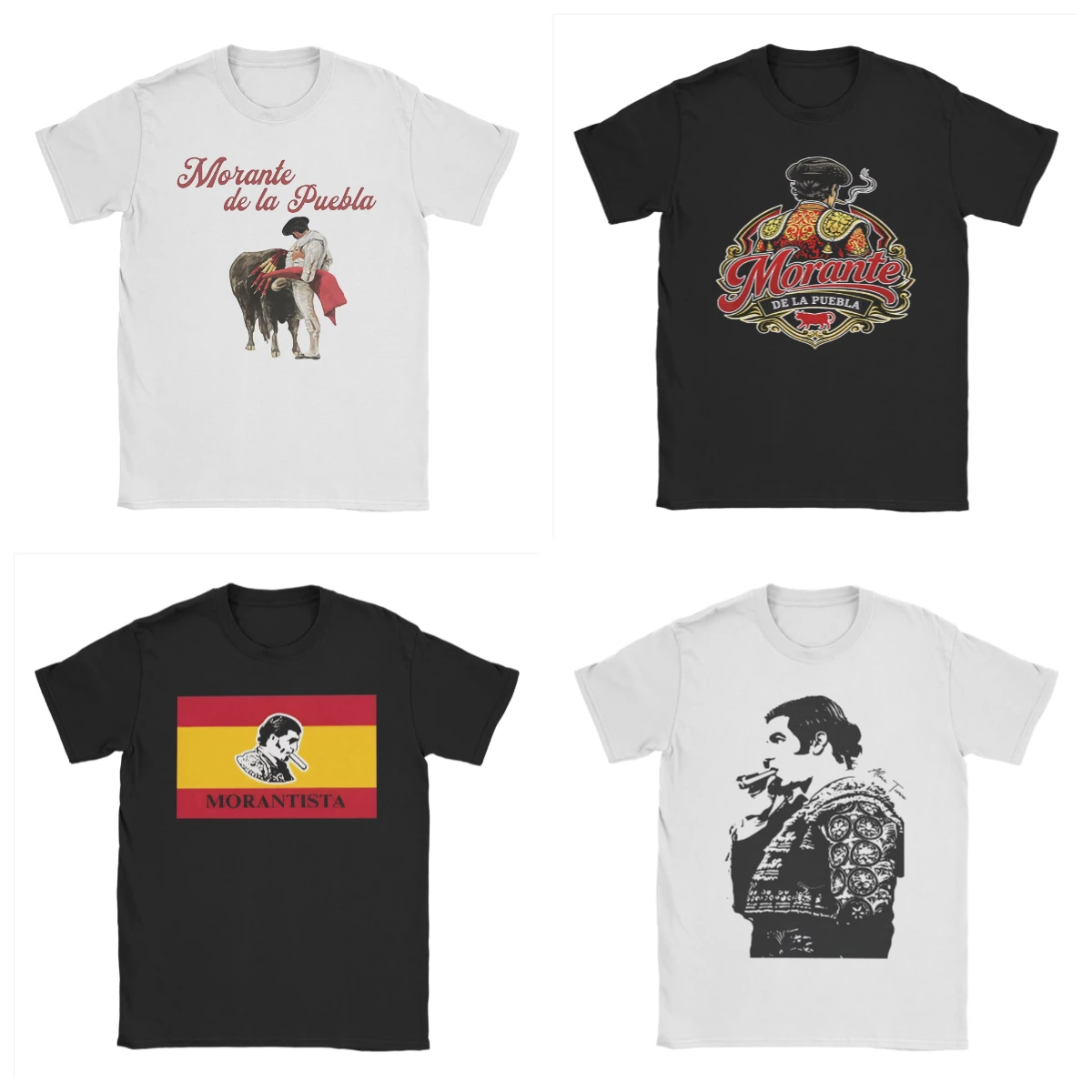 Morante De La Puebla Matador Men's Printed Pattern T-shirt Y2K Loose Fashion Street Casual Fan Gift Short Sleeve