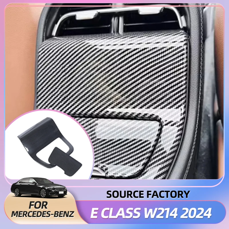 

Interior Stickers 2PCS/set ABS Car Styling Rear Air Conditioning Outlet Vent Panel Frame Cover Trim Stickers For Mercedes Benz E