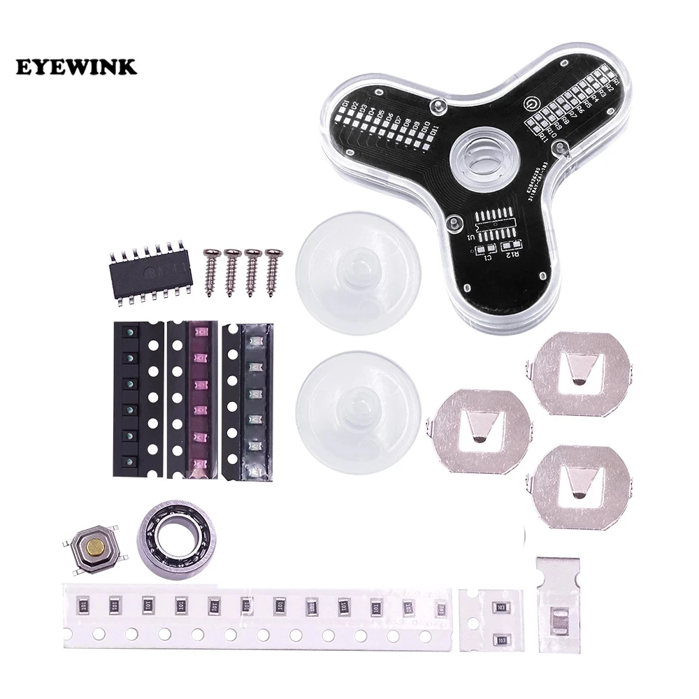 Kit fai da te elettronico punta delle dita giroscopio KIT di fabbricazione LED saldatura divertente kit fai da te RG550