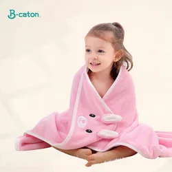 Baby Bath Towel Boy Girl Soft Warm Sleeping Swaddle Newborn Baby with Hood Coral Fleece Toddler Blanket Baby Stuff Bathrobe