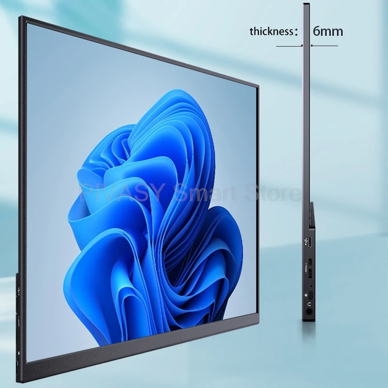 15.6 인치 IPS 휴대용 모니터 1080P PC 보조 화면 PS5 스위치 호스트 외부 확장 화면 100% SRGB 60Hz 새로 고침 속도