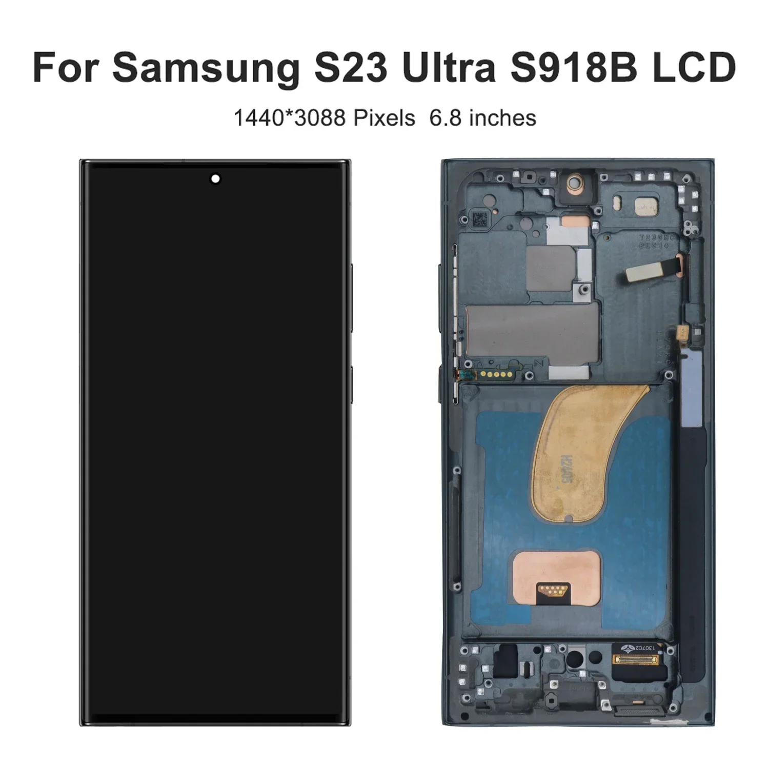 6.8'' S23 Ultra For Samsung Tested S918B S918U S918W S918N S9180 LCD Display Touch Screen Digitizer Assembly Replacement