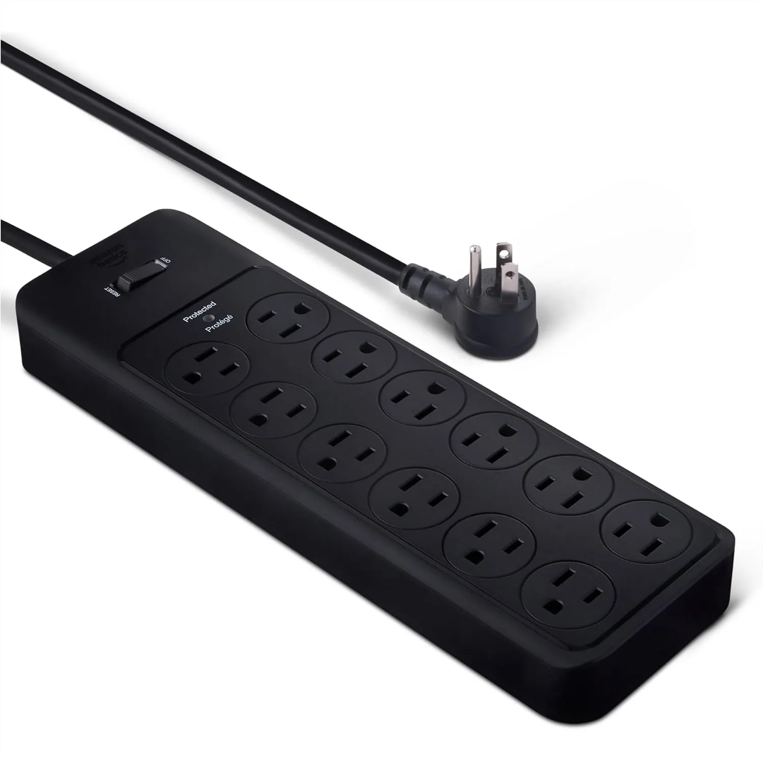 

12-Outlet Surge Protector Power Strip with 4000 Joules and 8ft Cord for Home Office Gaming