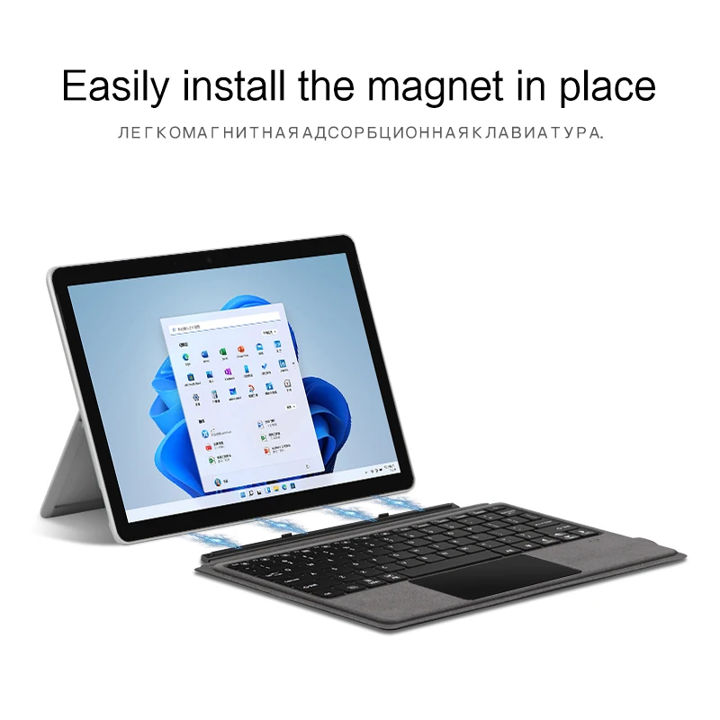 Imagem -02 - Ajiuyu Teclado Inteligente para Microsoft Surface go go Teclado Bluetooth Tablet 10.1 10.5 Polegada Case sem Fio Go2 Go3 Capa