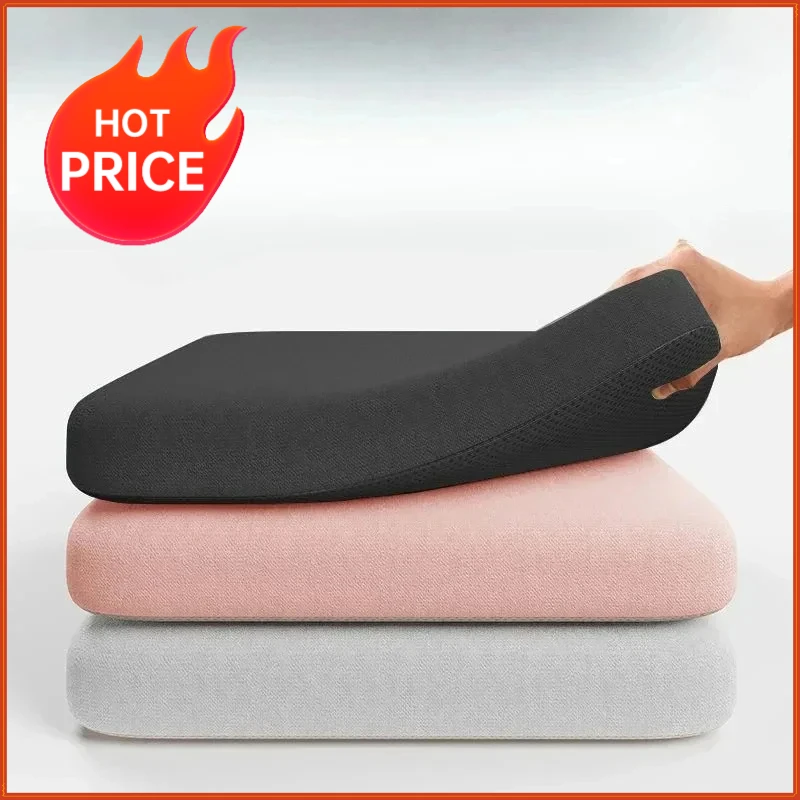 4cm Thick Ergonomic Foam Seat Cushion Ultra Soft Office Chair Pad Car Seat Pad For Long Sitting Lumbar Support Pain Relief