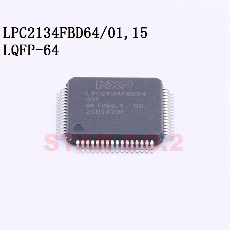 1PCSx LPC2134FBD64/01,15 LQFP-64  Microcontroller