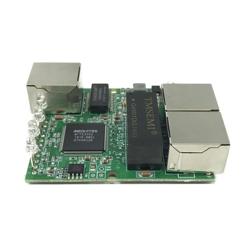 3-port Gigabit switch module is widely used in LED line 5 port 10/100/1000 m contact port mini switch module PCBA Motherboard