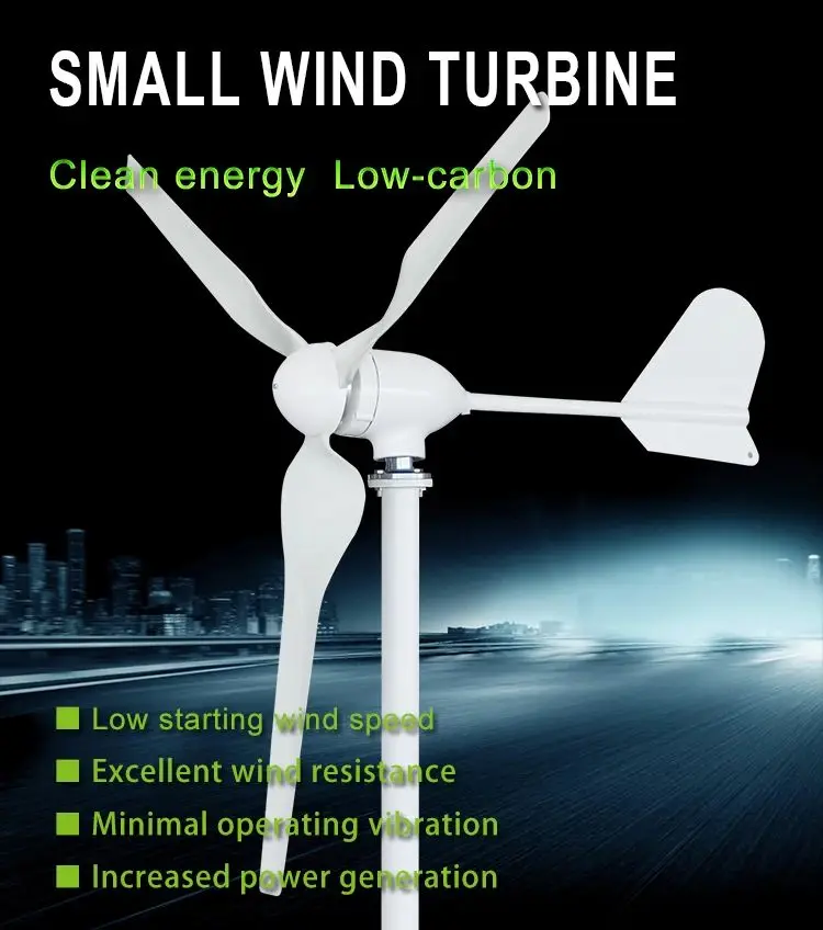Big Size Horizontal Axis Wind Turbine Free Power Generator 20KW 48V Generator For House Farm High Efficiency Wind Turbine DIY