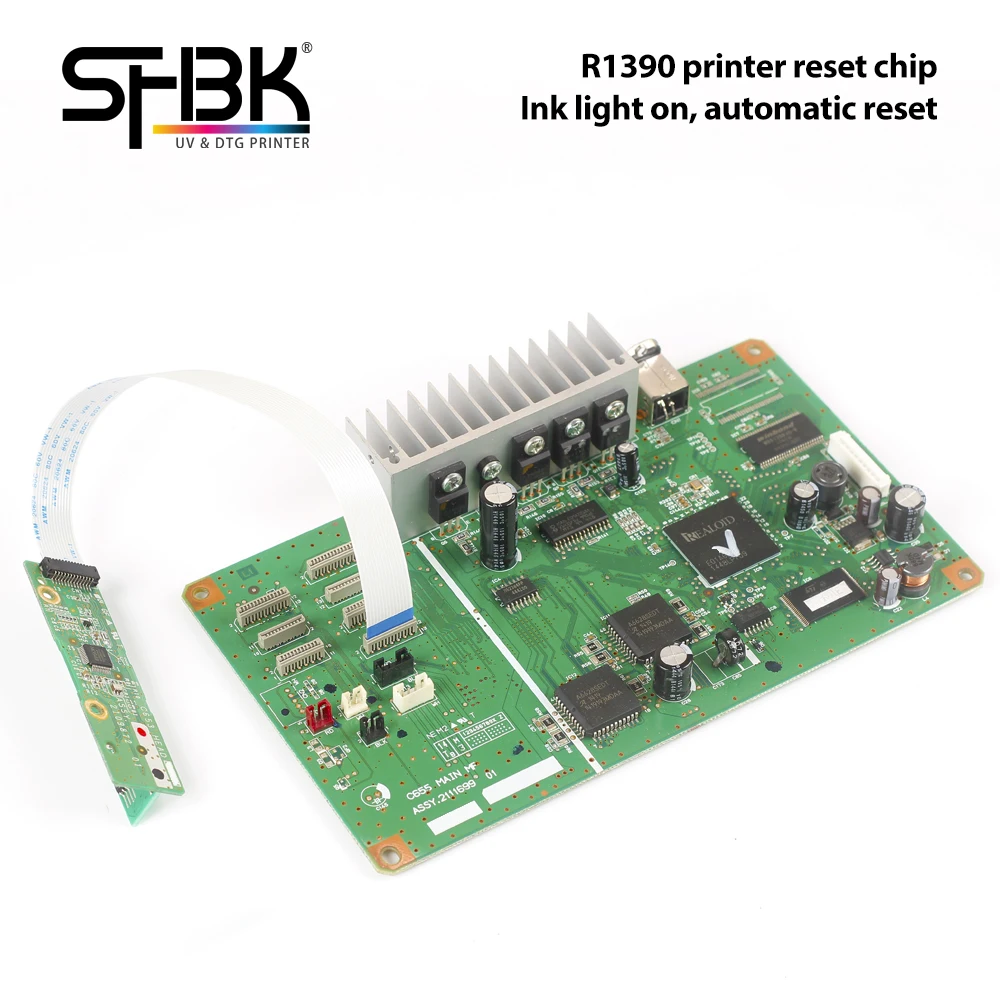 For Epson R1390 printer ink light on automatic reset chip ink cartridge, CN15 continuous working socket motherboard