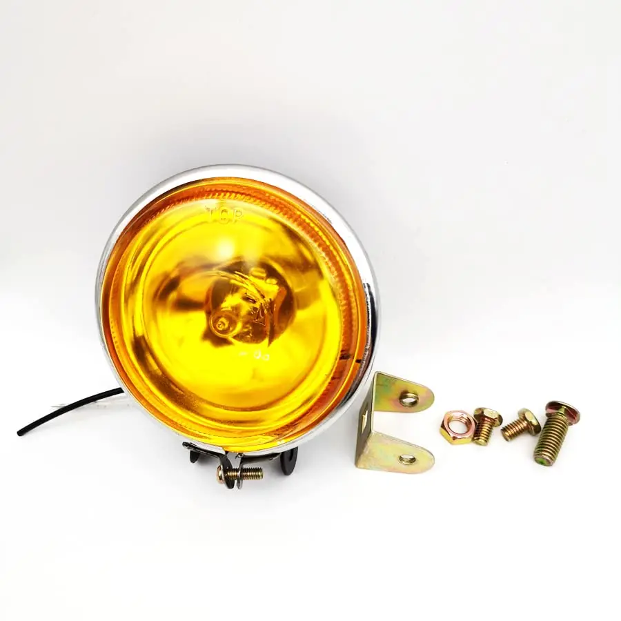

Yellow 3" Round H3 Halogen Bulb 55W For Car DRL Daytime Running Light Fog Lamp