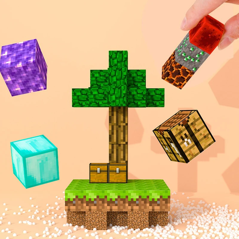 50-300 pezzi blocchi magnetici impilabili magnete cubo costruire mio magnete mondo STEM giocattoli sensoriali per ragazzo ragazza bambini età 3+