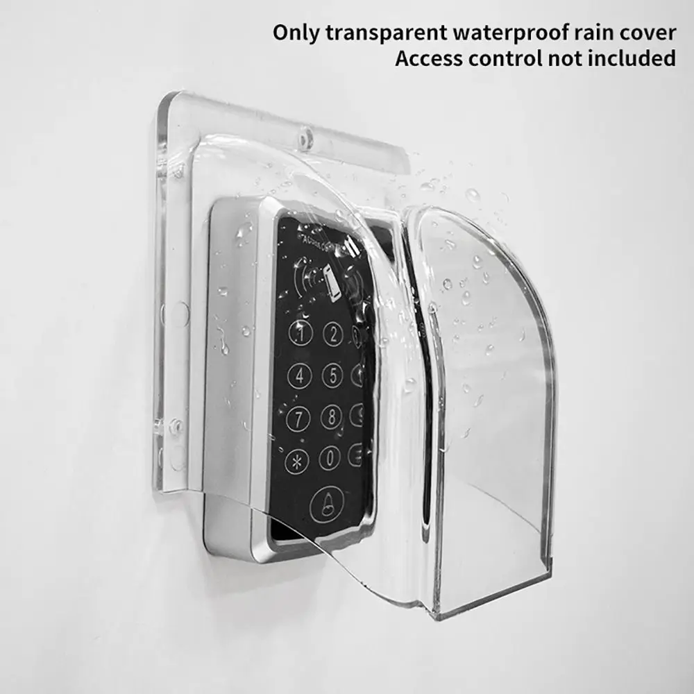 1Pcs 86 Type Door Keypad Cover Chime Button Plastic Bell Ring Cover Transparent Waterproof Doorbell Protective Cover