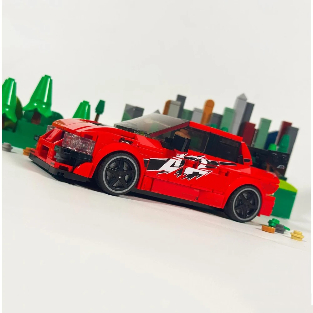 PolaDeer 338PCS MOC Speed ​ ​ Serie Sean's Lancer DIY Auto-Garage Bausteine Montage-Spielzeug Kindergeburtstagsgeschenke – Detail 3