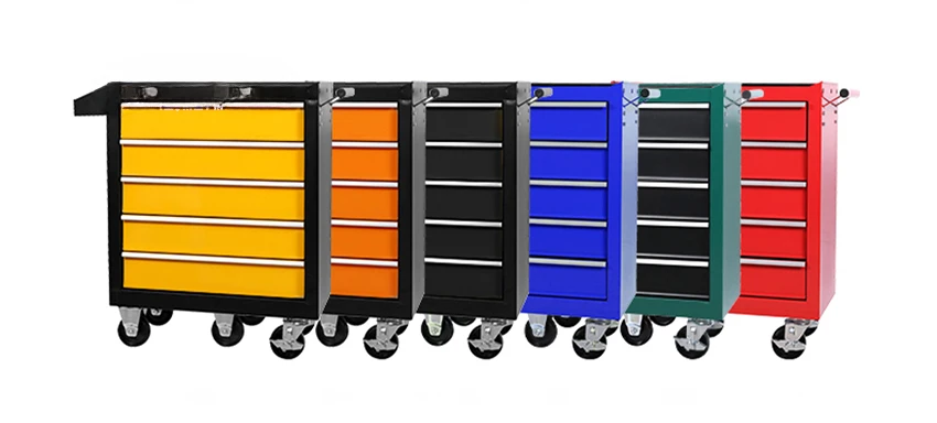 DA-25 5 Drawer Storage Tool Box Trolley Workshop Hardware Mobile Multi-Functional Auto Car Repair Maintenance Toolkit Cabinet