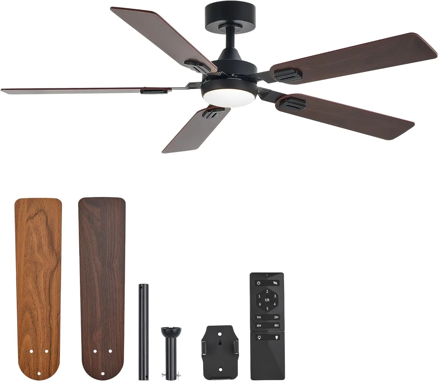 Vonluce Ceiling Fans With Lights And Remote, 52