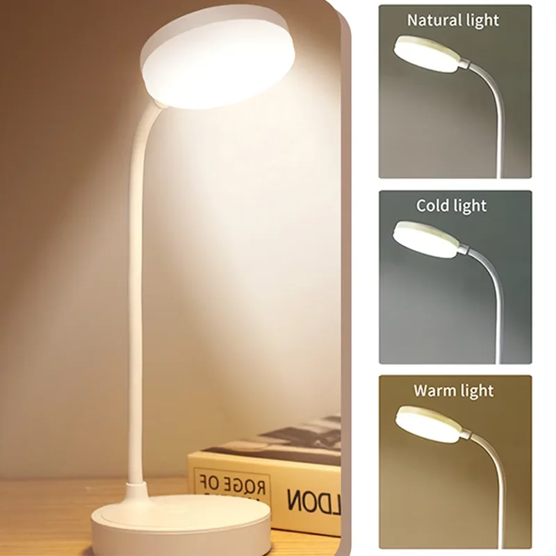 LED Table Lamps 3Levels Dimmable Wireless Led Desk Lamp Touch Night Light USB Rechargeable Touch Lamp For Room Study Office