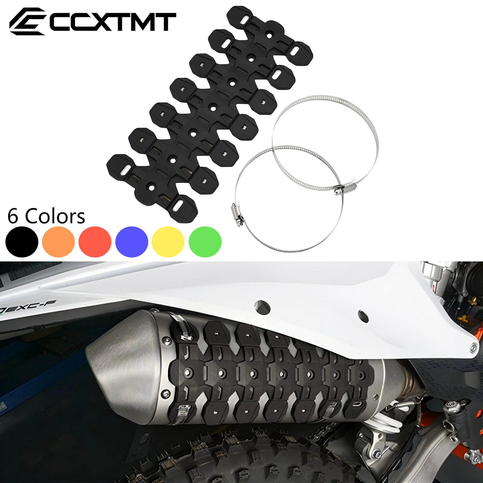 Motorrad Auspuff Schild Schalldämpfer Rohr Abdeckung Schutz Für KTM SX SXF EXC EXCF XC XCW XCWF 125-530 2023 für GAS GAS EC EX MC F