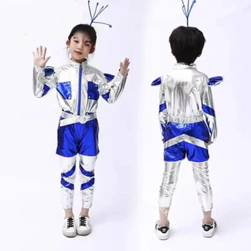 

Boys and girls jazz dance dance clothing children's robot clothing children's fashion show performance clothing