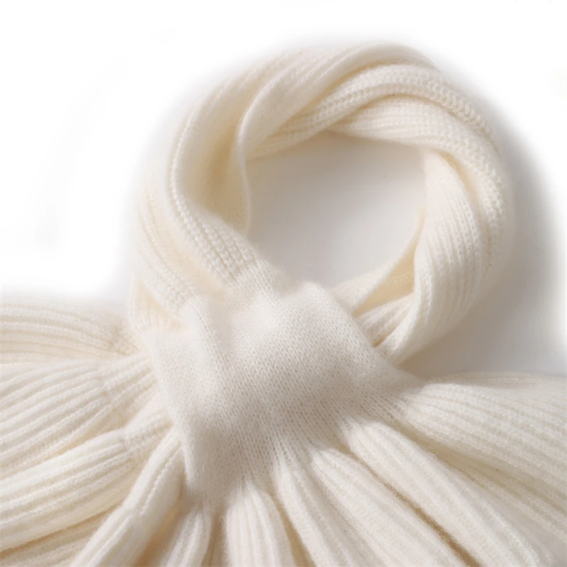 وشاح كشمير 35% مقاس 78*18 للنساء لملابس الخريف والشتاء الخارجية، شال وشاح كشمير متماسك دافئ