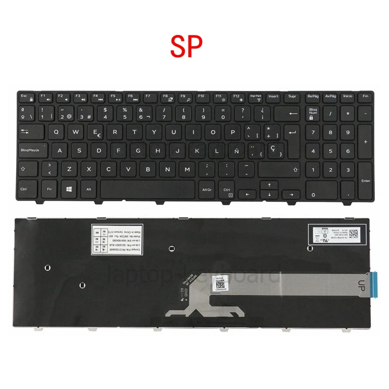 RU/US/UK/BR/SP For DELL Inspiron 15 15C 3541 5555 7557 5558 5559 5548 5542 3552 3543 15-5541 7748 17-5547  laptop keyboard