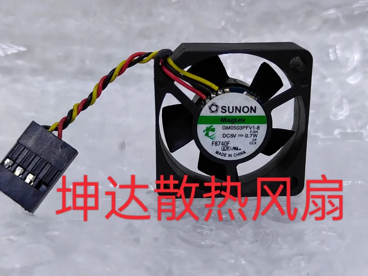 

Вентилятор охлаждения SUNON GM0503PFV1-8 3010 DC5V 0.7W 3CM 3-контактный бесшумный
