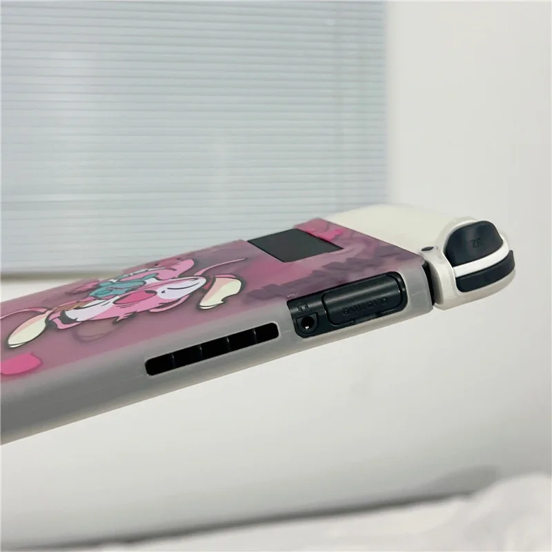 Custodia rigida Disney Stitch Custodia protettiva per stazione dock di ricarica per Nintendo Switch Oled NS Console Protezione in cristallo