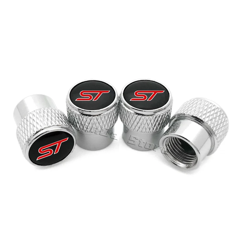 4PCS Car Wheel Tire Valve Stem Caps Cover For Ford ST Line Focus X 2 3 Mondeo Fiesta Kuga MK2 MK3 MK4 Tyre Styling Accessories