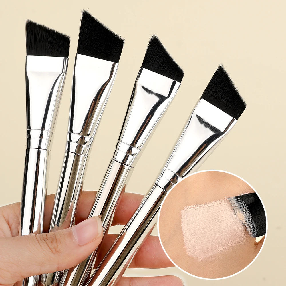 Bevel Makeup Brush Ultra-thin Wide Professional Eyebrow Foundation Brushes Under The Eyes Place Precise Detail Brush Makeup Tool