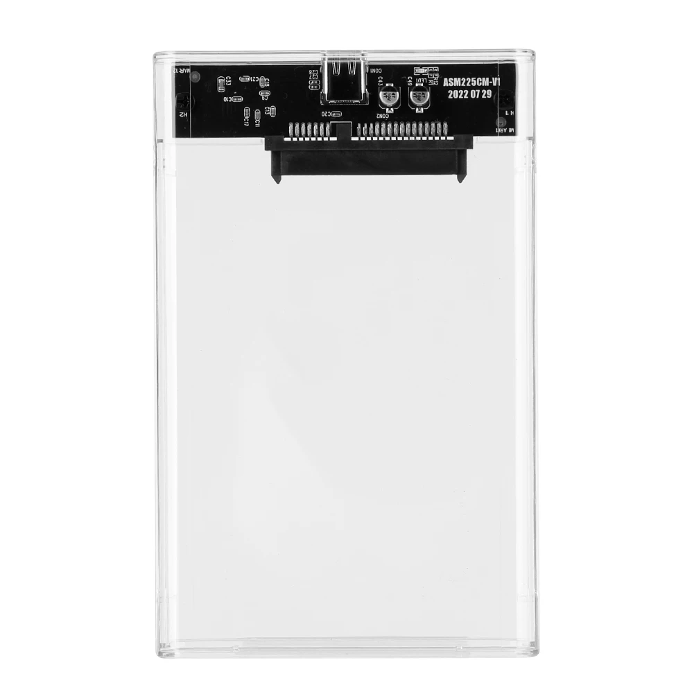 حاوية القرص الصلب 2.5 بوصة SATA إلى USB3.1 8 تيرا بايت HDD SSD حافظة USB3.0 إلى Type-C التوصيل والتشغيل الشفاف للكمبيوتر المحمول