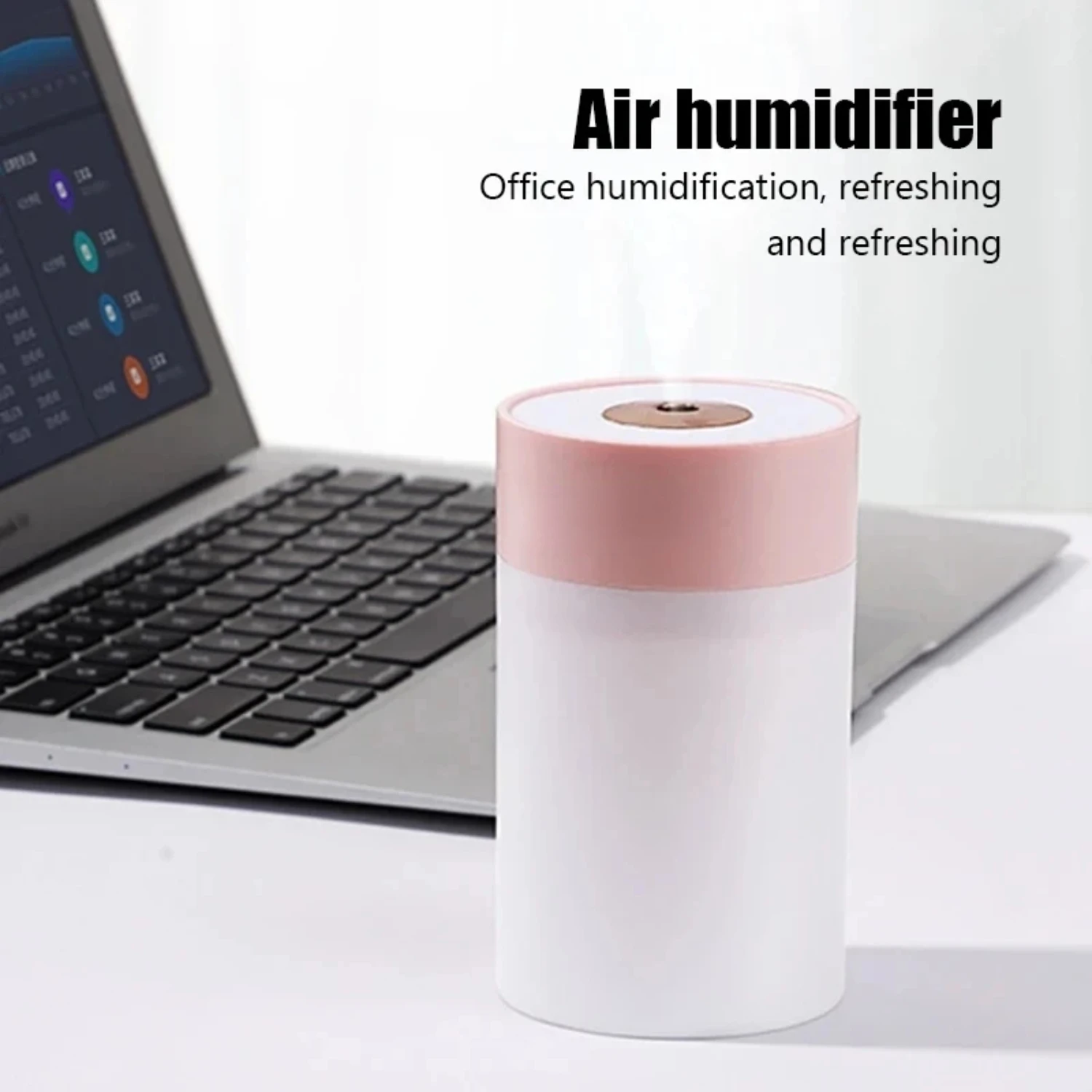 NEW Portable 260ml Luminous Ultrasonic Air Humidifier with Night Light for Household Desktop, Small Water Supplement, and USB Ca