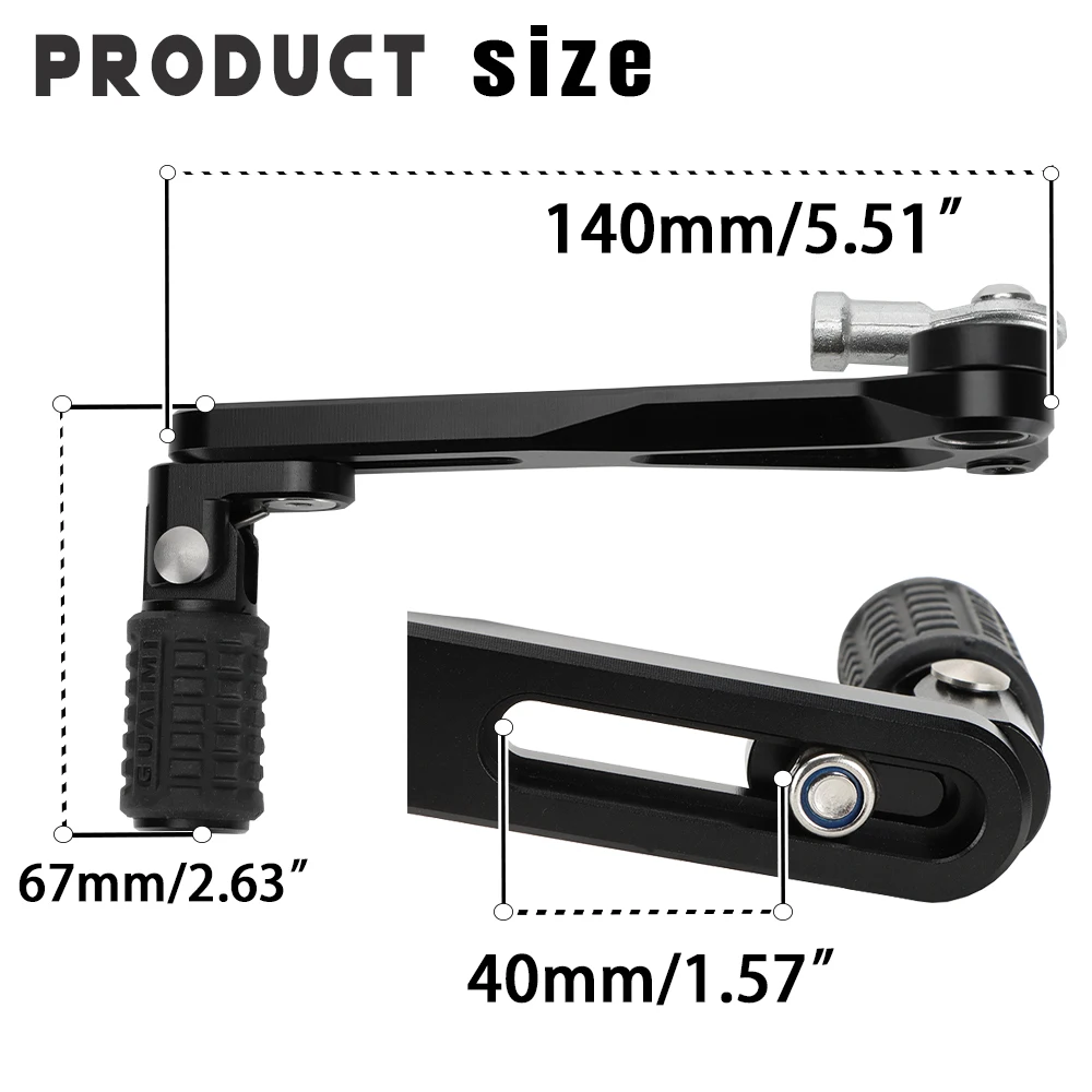 For Kawasaki Z800E Black Edition Z 800 Z 900 SE Z900RS Cafe 2012-2025 Gear Shift Lever Motorcycle CNC Adjustable Folding Shifter - view 6