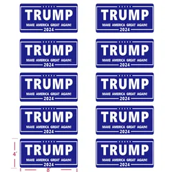 10Pack Trump 2024 Car Stickers,8x4 inches Big Trump Letters Car Decal, Make America Great Again 2024 Bumper Stickers