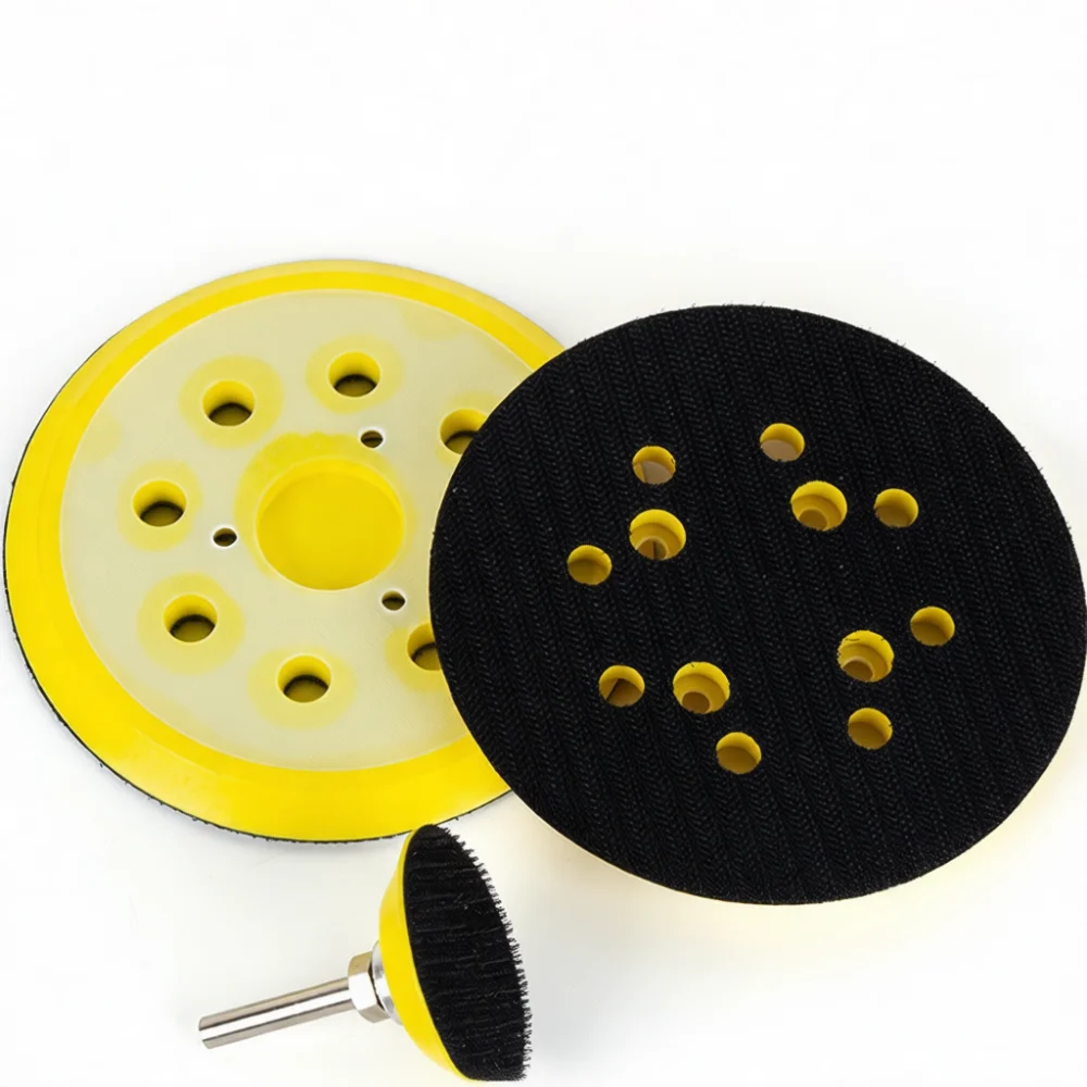 Adhesive Polishing Backup Pad For Fengpeng Pneumatic Sander Disc Tray Hook Loop Sanding Plate Grinder Accessory Tool Part