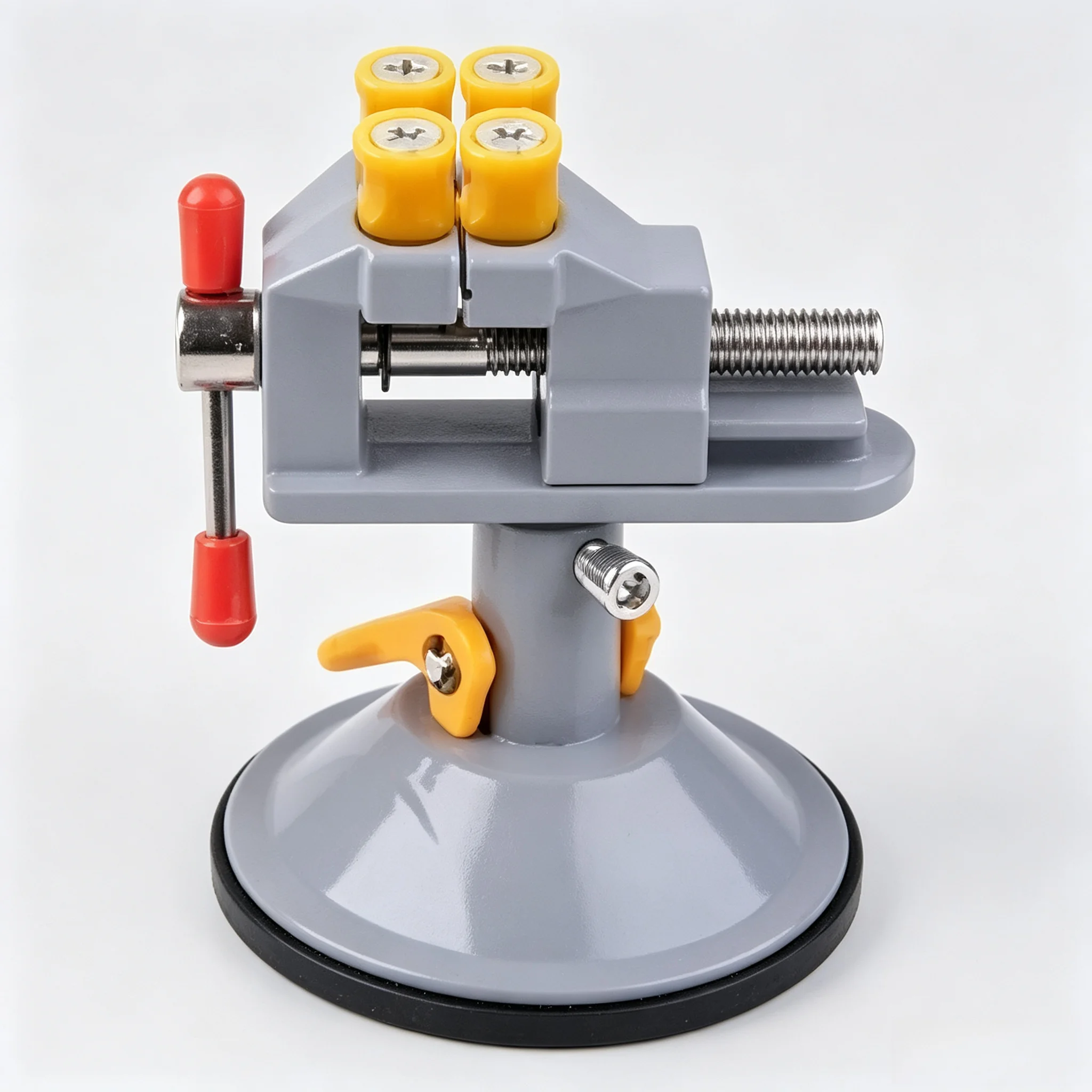 Mini Bench Vise Suction Cup Pliers Aluminum Alloy 360 ° Rotating Multi functional Small Pliers for Hand DIY Jewelry Fixing Tools
