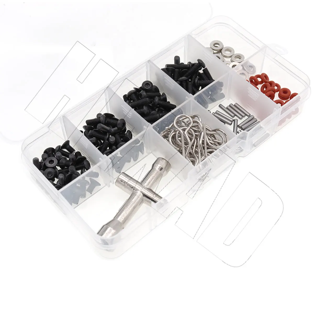 Kit Assortito Di Viti E Dadi Per Riparazione Auto RC – 535 Pezzi M3 M4 Con Chiavi E Pinzette