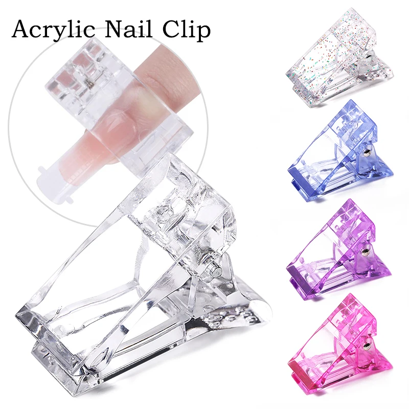 Professional Nail Clips Acrylic Extension Tips For Nail Fake Nail Clip Quick Building Mold UV Gel For Manicure Nails Accessories