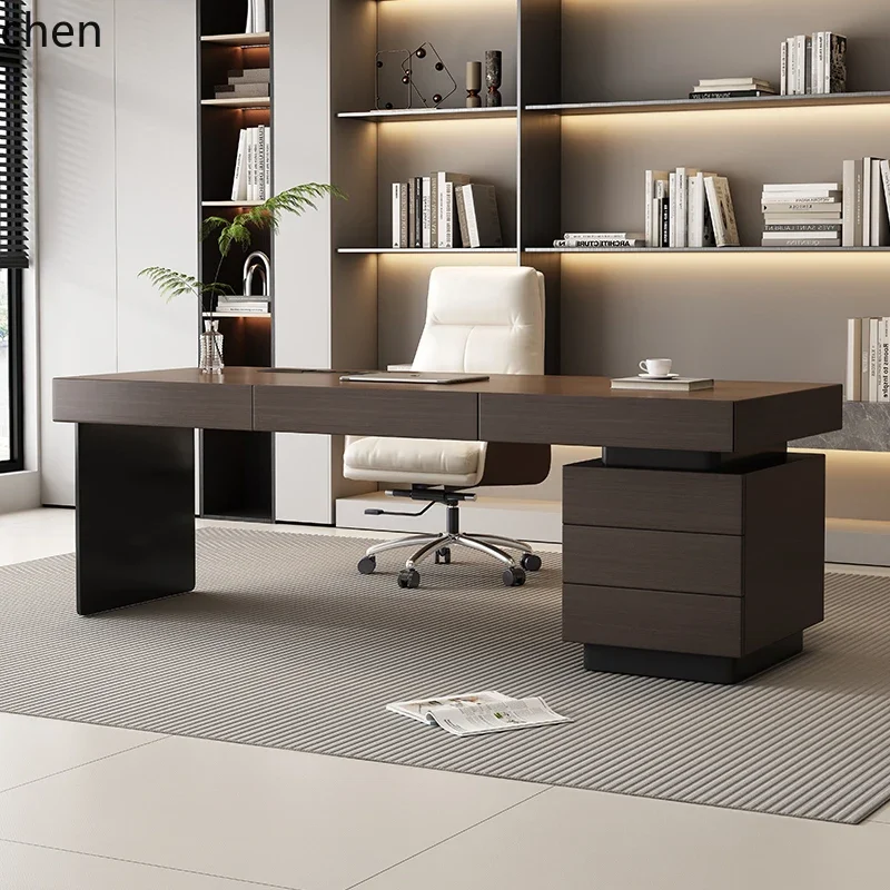 d2 household high-end study desk and chair combination light luxury modern simple designer electric